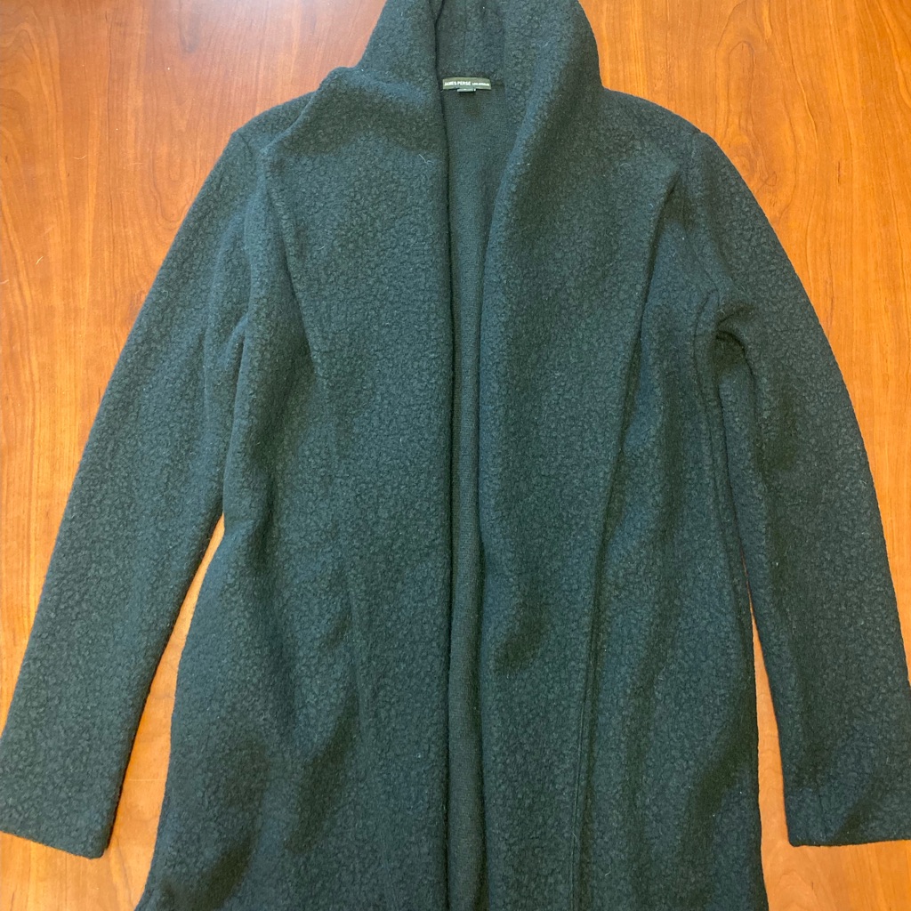 James Perse Wool Blend Black Jacket Cardigan. Size 2. Euc